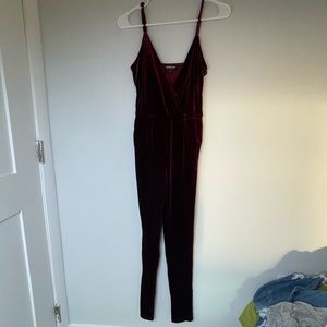 Fashion nova velvet jumpsuit
